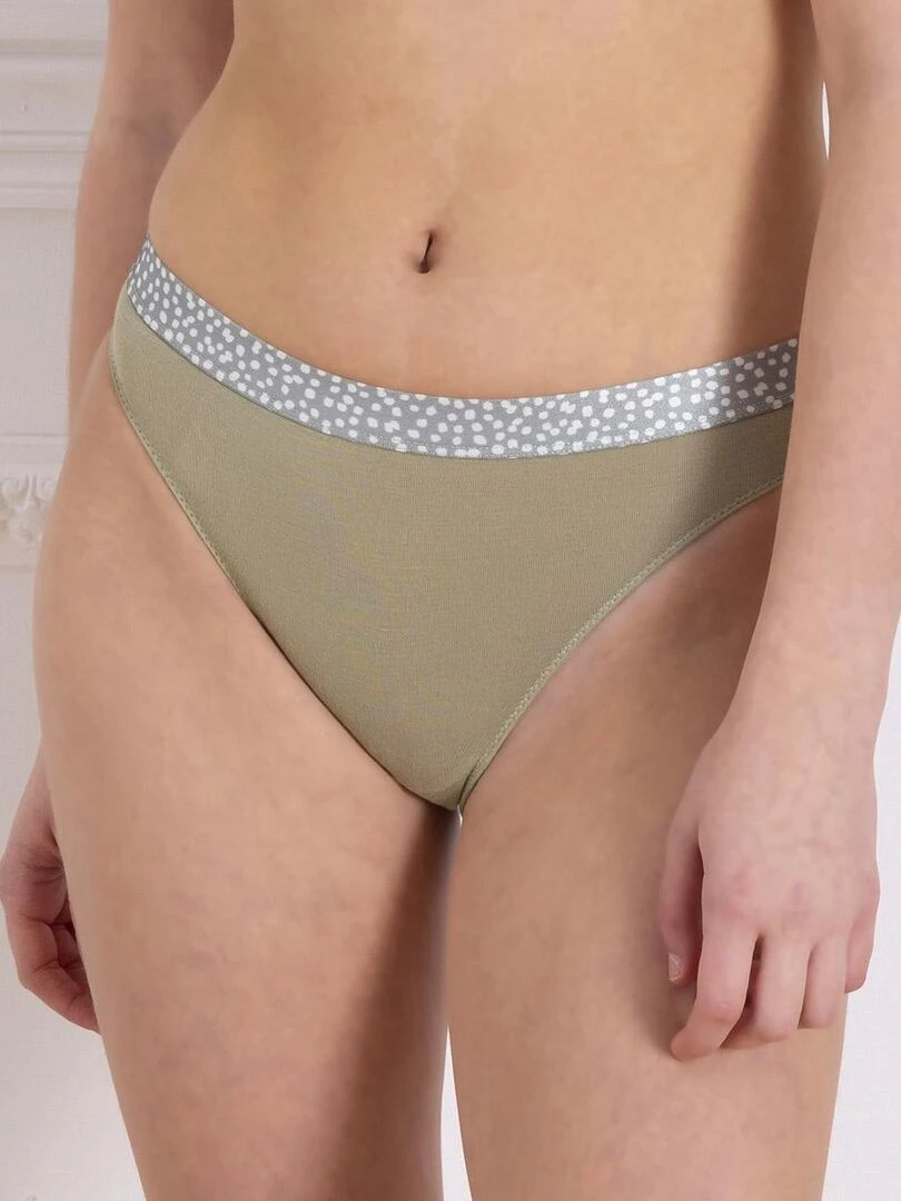 Lot de 2 slips TARA Morgan Junior Vert