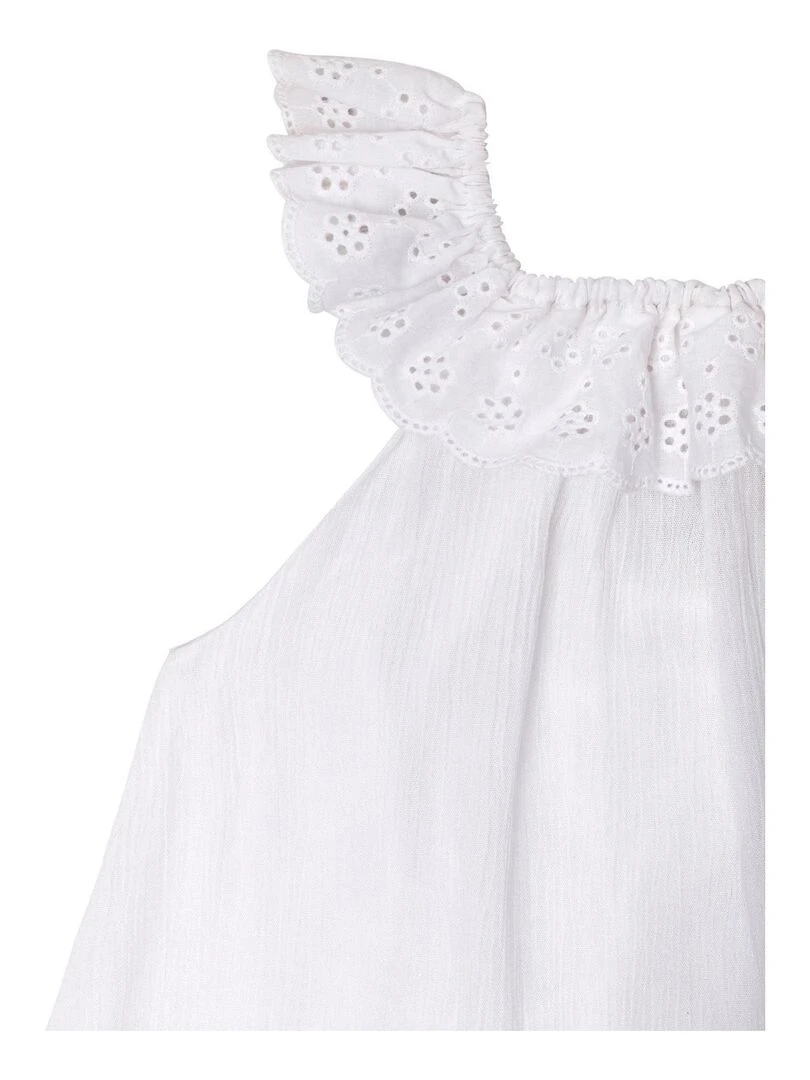 Robe Cérémonie Bohème Fille  Blanche  AURORE   La Faute à Voltaire   Blanc