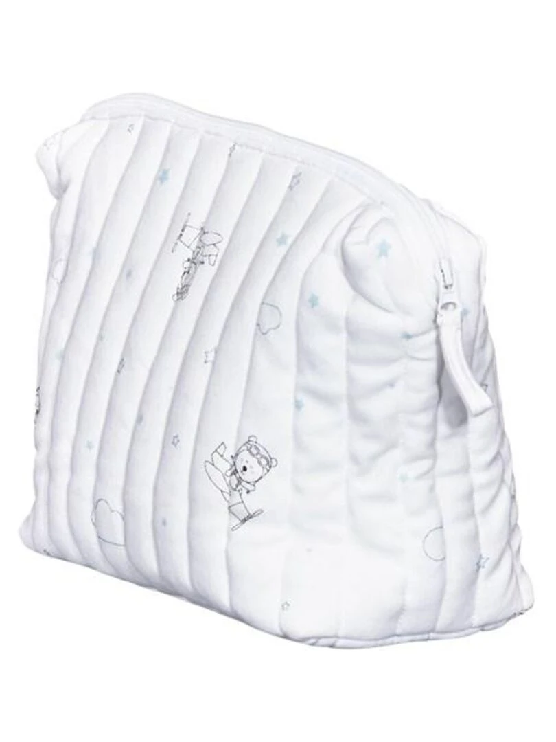 Trousse de toilette en coton Bio blanc   SAUTHON   Blanc