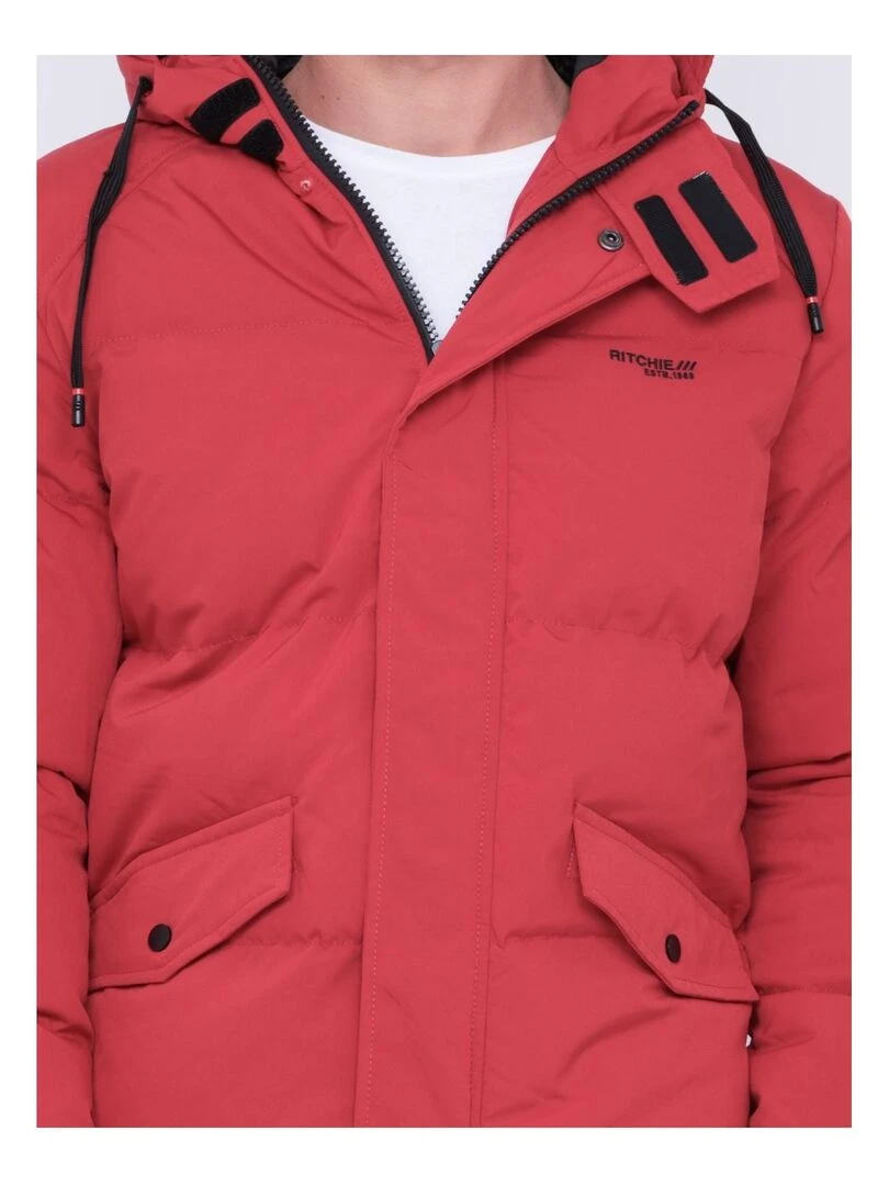 Parka capuche ZANDOVEN   Rouge