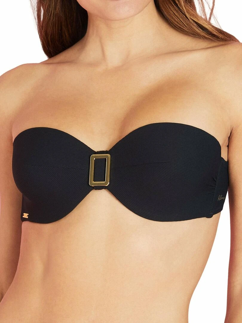 Haut maillot de bain bandeau Miami Noir