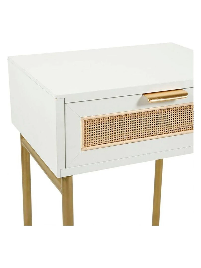 Chevet bois Elsa blanc   Blanc