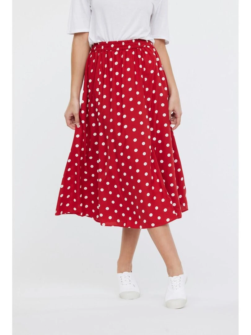 Lee Cooper Jupe viscose POLINA Rouge