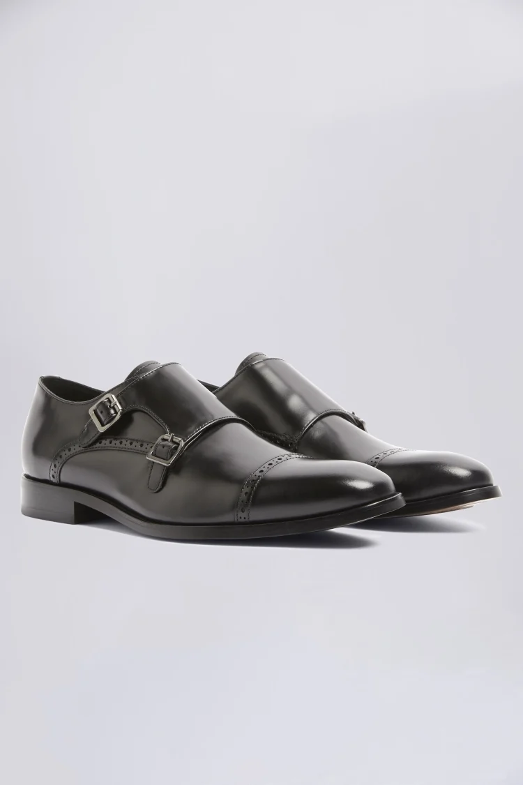 John White Alderney Black Double Monk Buy Online at Moss