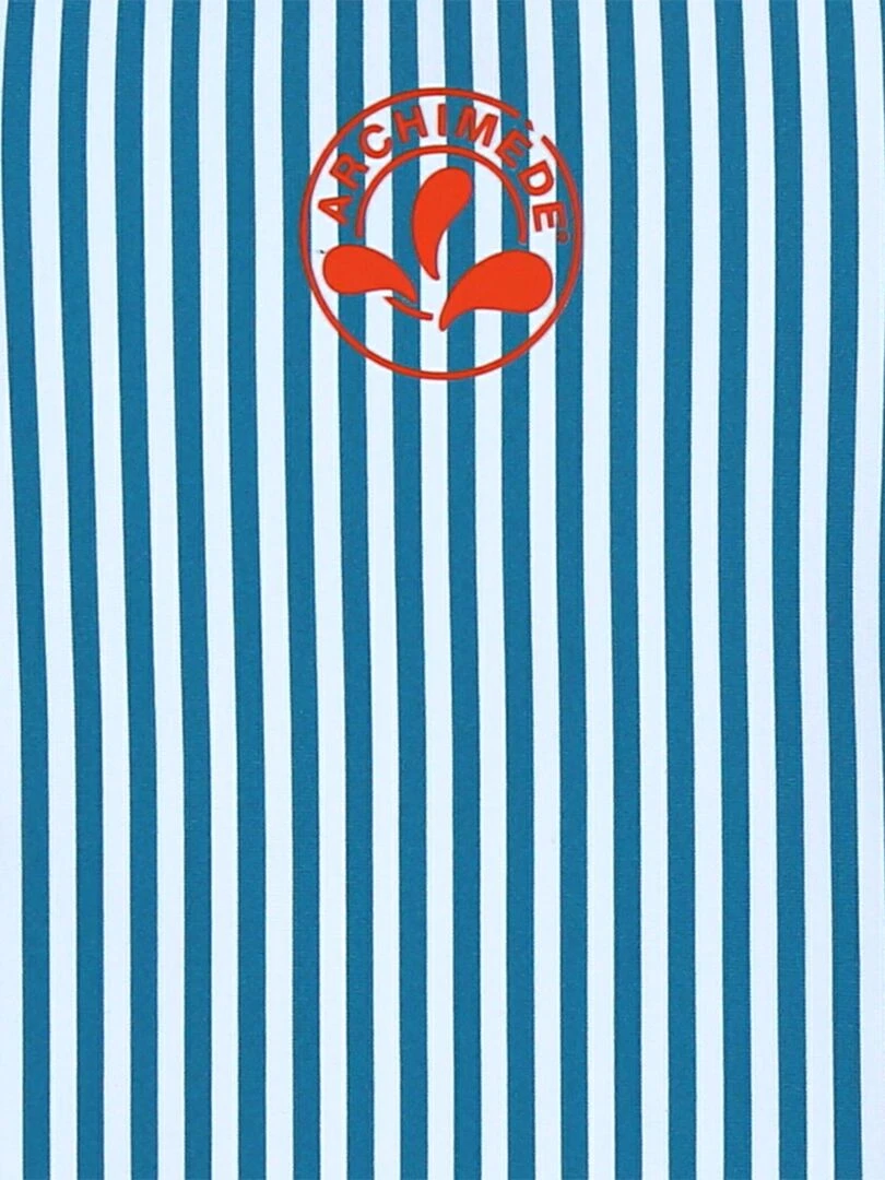 Top UV rayé    Archimède   Bleu