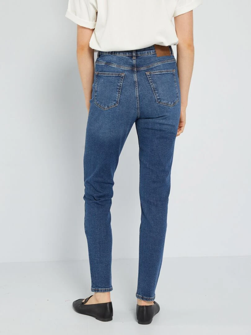 Pantalon slim en denim   32L   Bleu