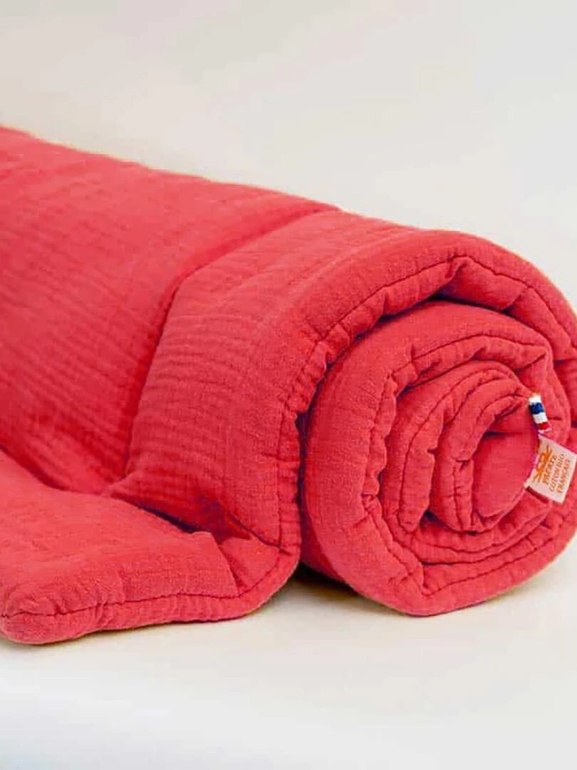 Edredon en Coton Bio Fraise   Rouge