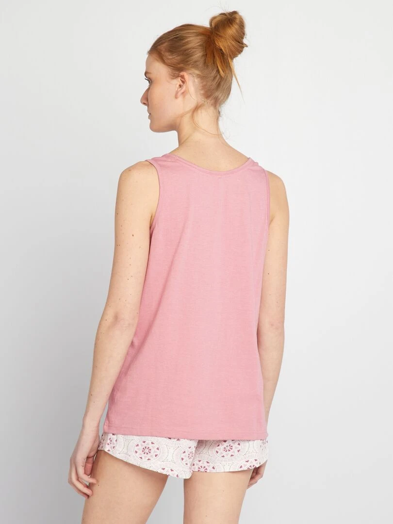 Ensemble de pyjama fantaisie 'Melissa brown' Rose