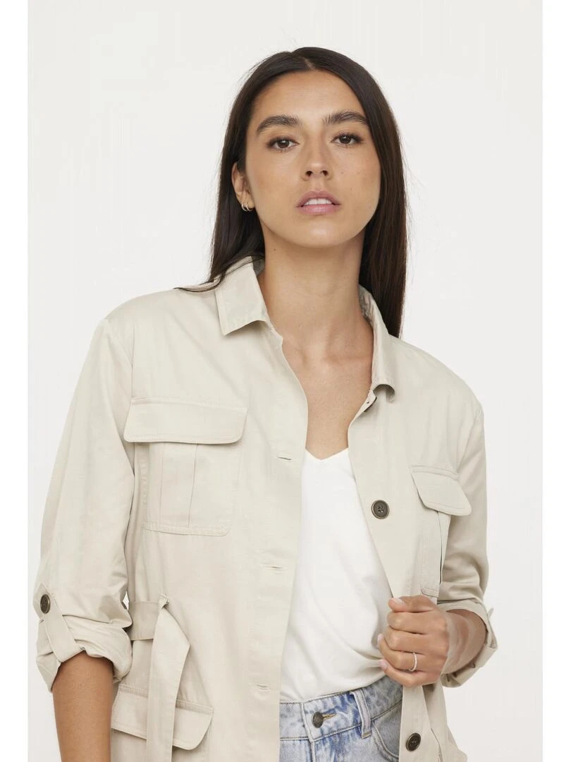 Lee Cooper   Veste manches longues coton regular FASIA   Beige