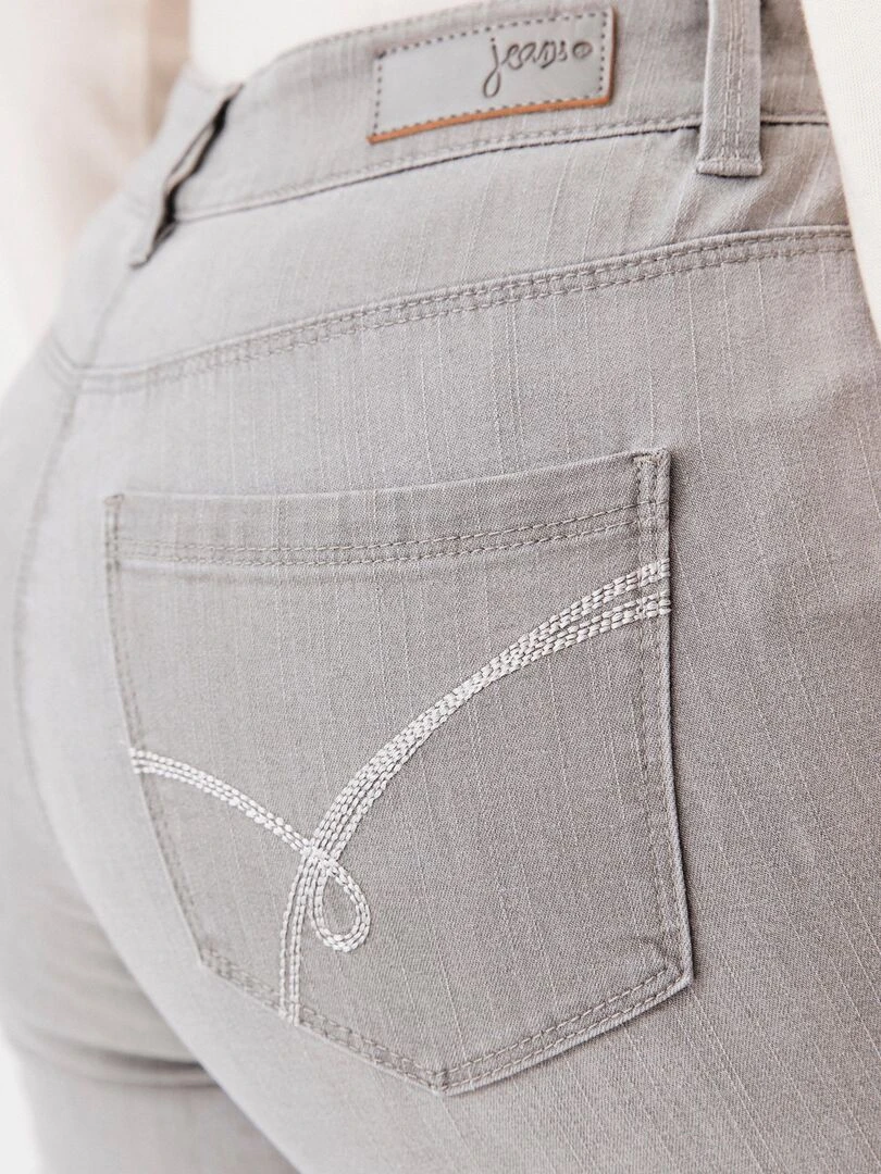 Pantalon denim  coupe droite Perfect Fit by Damart   Damart   Gris clair