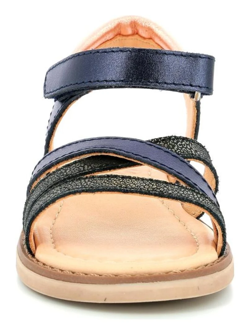 Sandales Cuir Tessia   Bleu marine