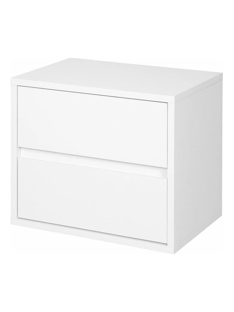 Chevet 2 tiroirs Kira AKITEN RETAIL Blanc Blanc