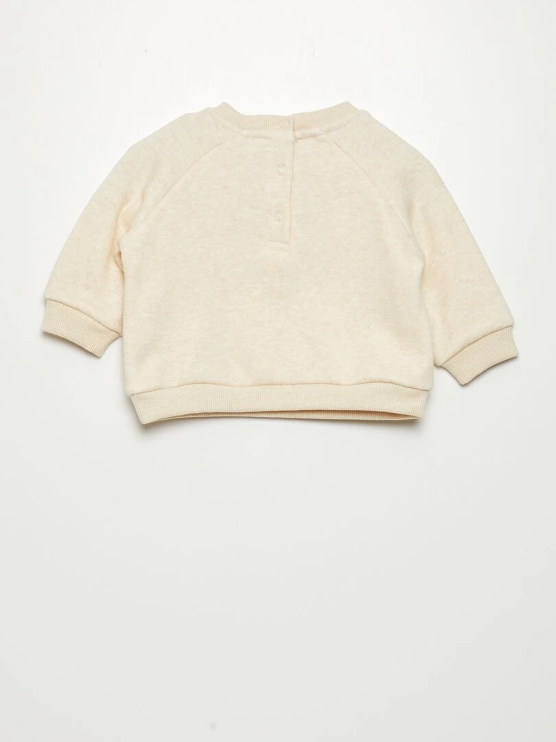 Sweat en molleton 'Disney'   Beige