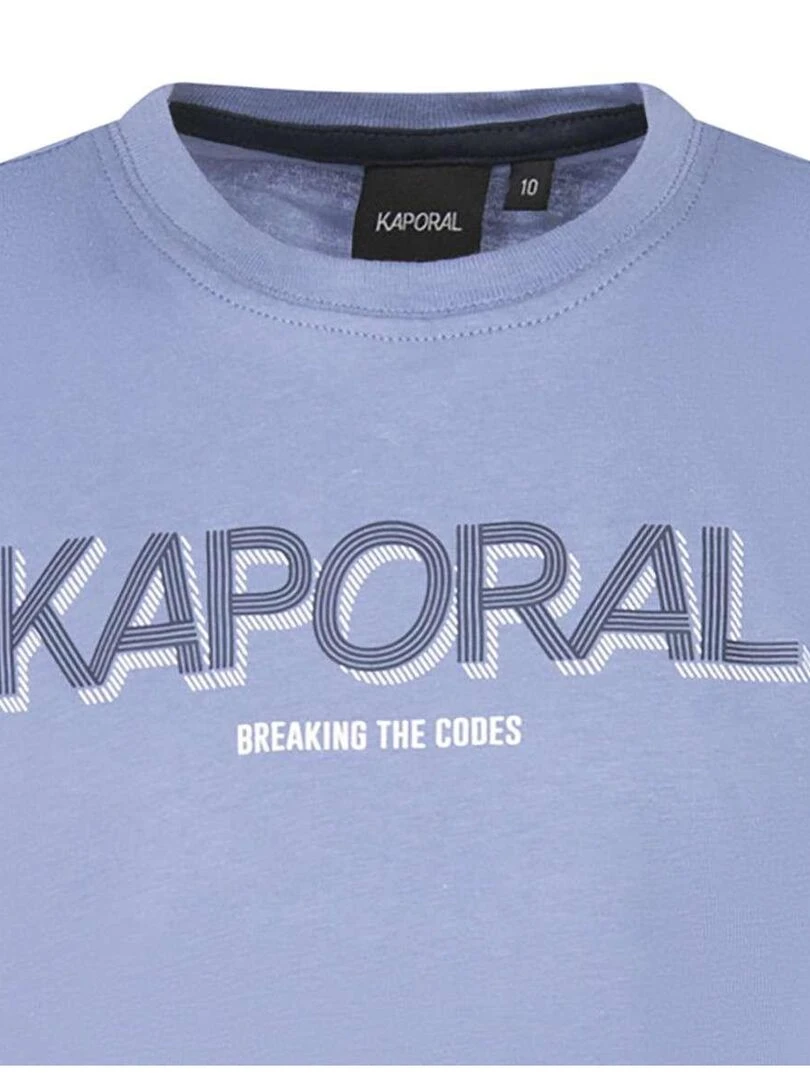 KAPORAL   T shirt coton col rond   Bleu