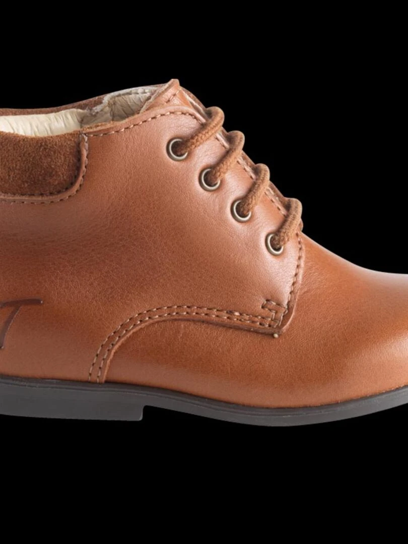 Bottillon cuir Botti Camel
