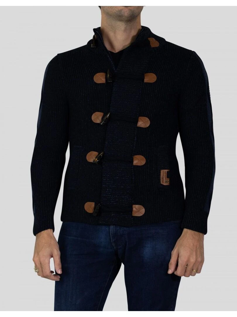 Gilet manches longues col rond Kebello Bleu marine