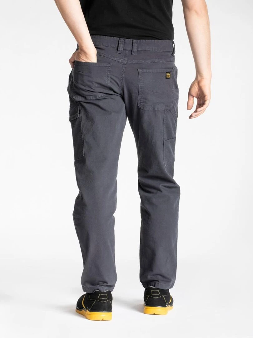 Pantalon de travail coupe charpentier stretch CARP 'Rica Lewis'   gris anthracite