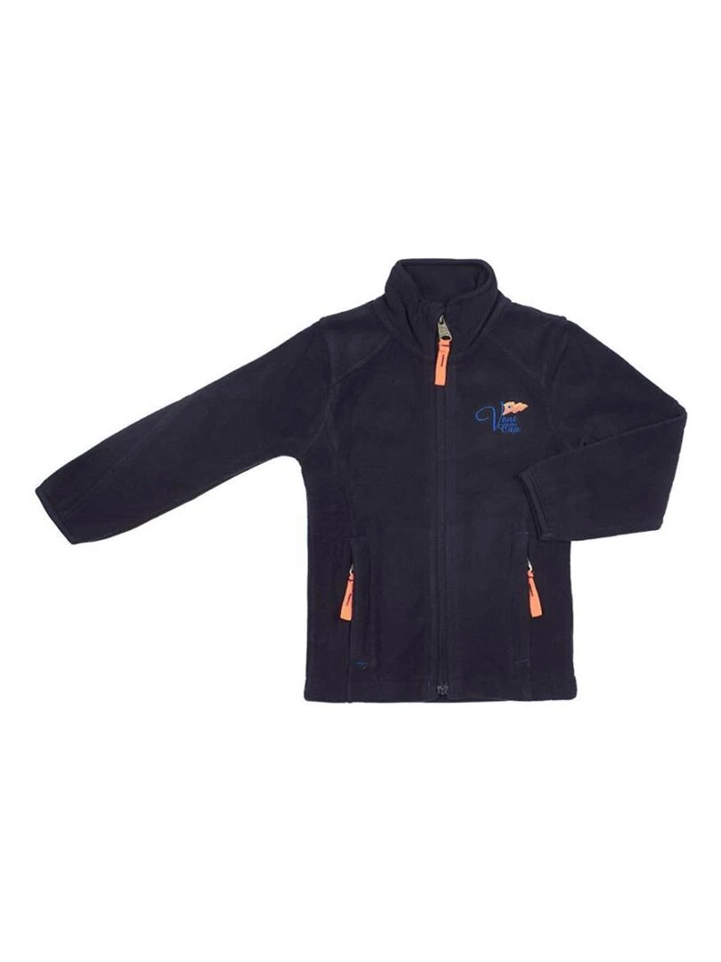 Blouson polaire fille GALICEA VENT DU CAP Bleu marine