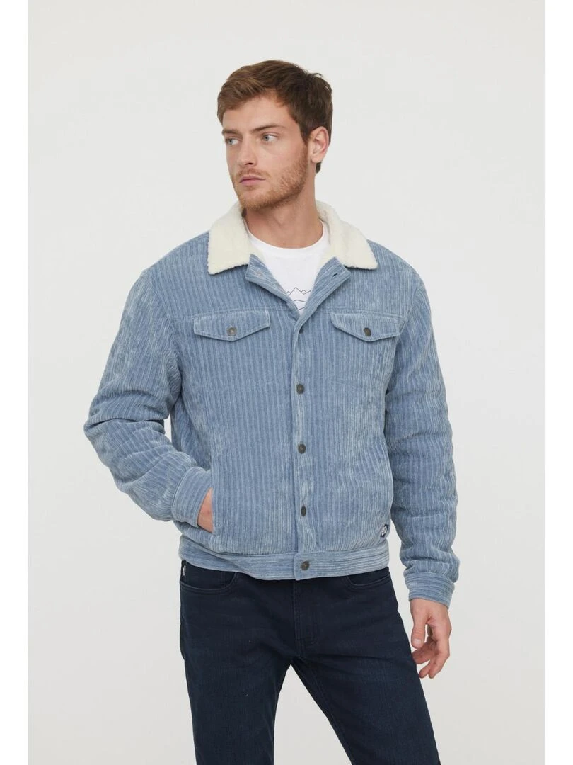 Lee Cooper   Veste manches longues polyester regular FRAMY   Gris Bleu