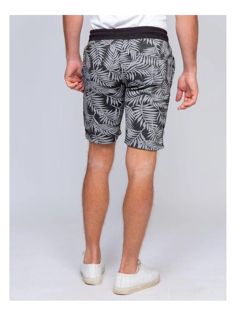 Bermuda molleton motifs BENDORF Gris foncé