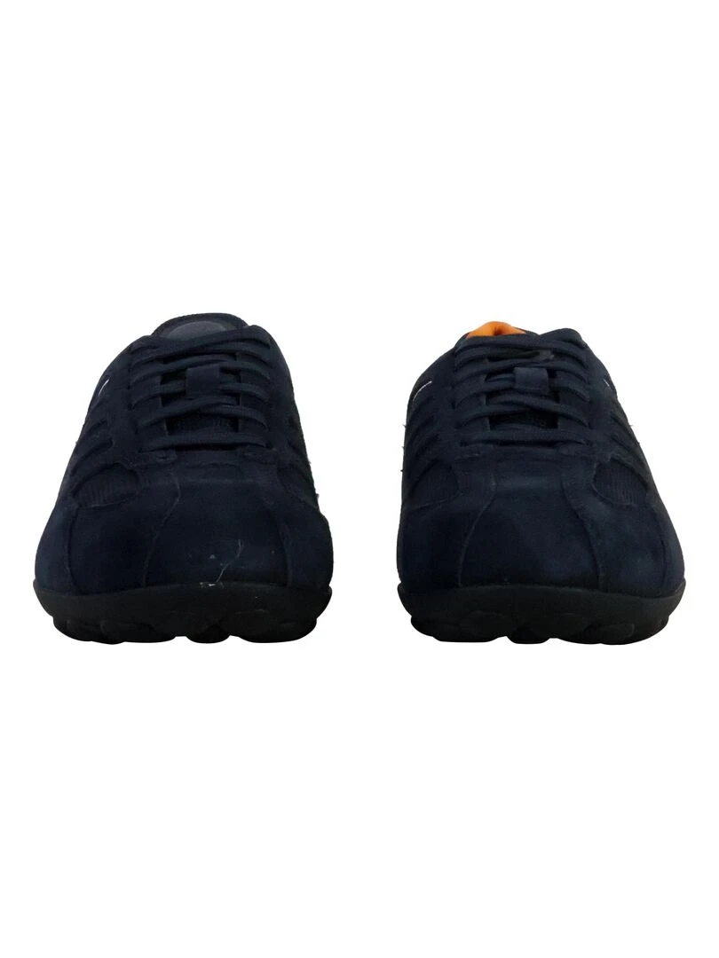 Basket Cuir Geox Snake   Bleu