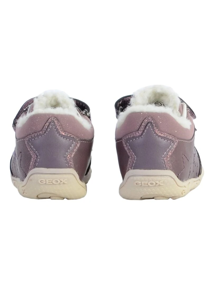 Basket Cuir Enfant Geox Balu   Violet