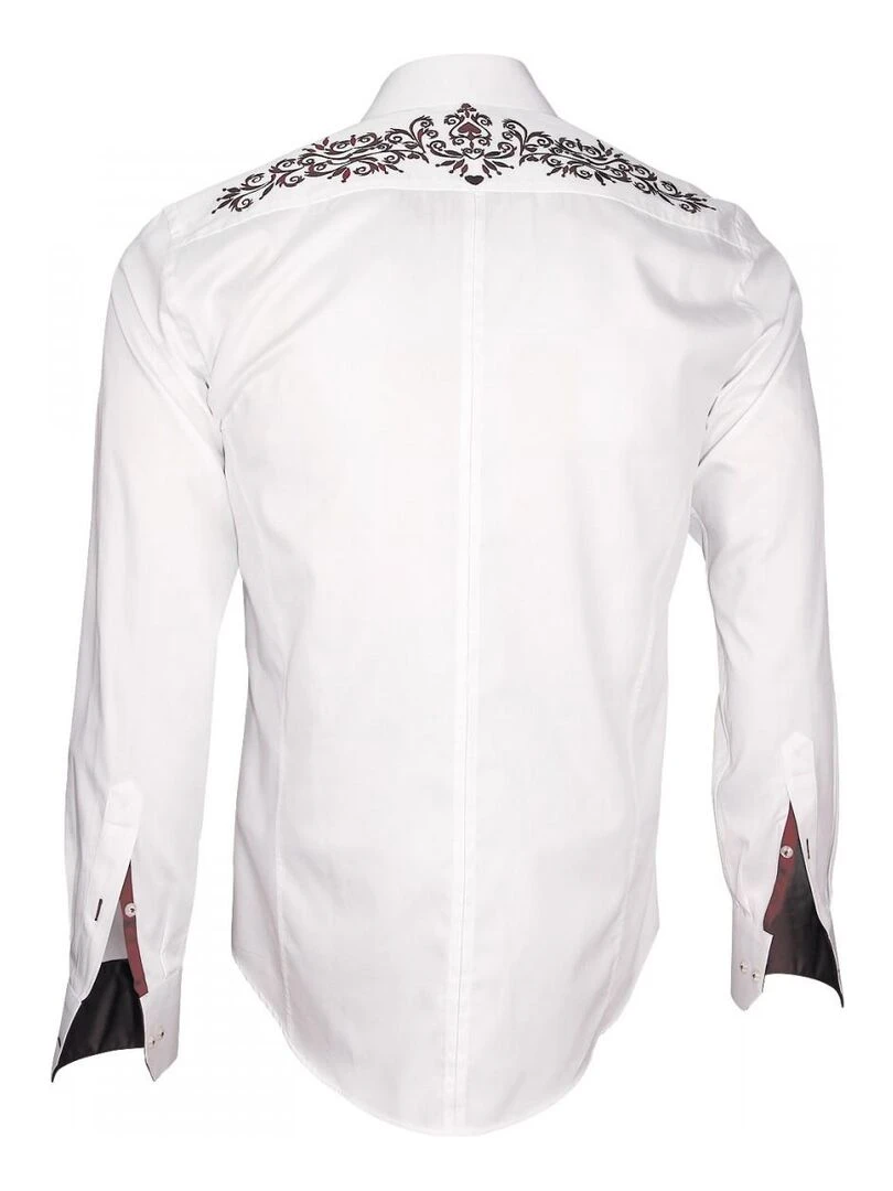 Chemise brodée WINDSOR Blanc
