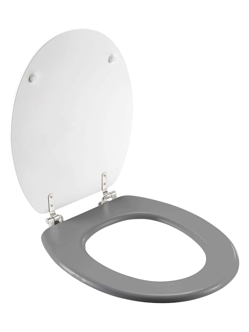 Abattant WC 37.5 x 46 cm Zenitude   Gris