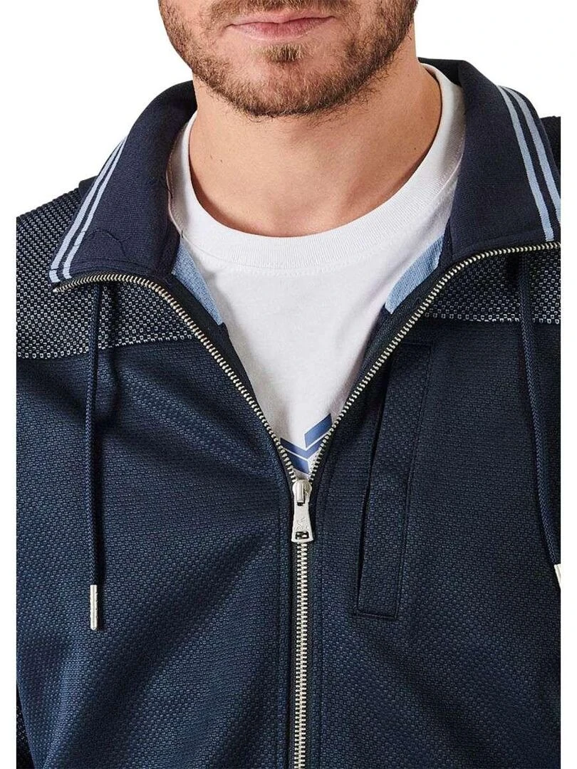 KAPORAL   Sweat à capuche zippé   Bleu marine