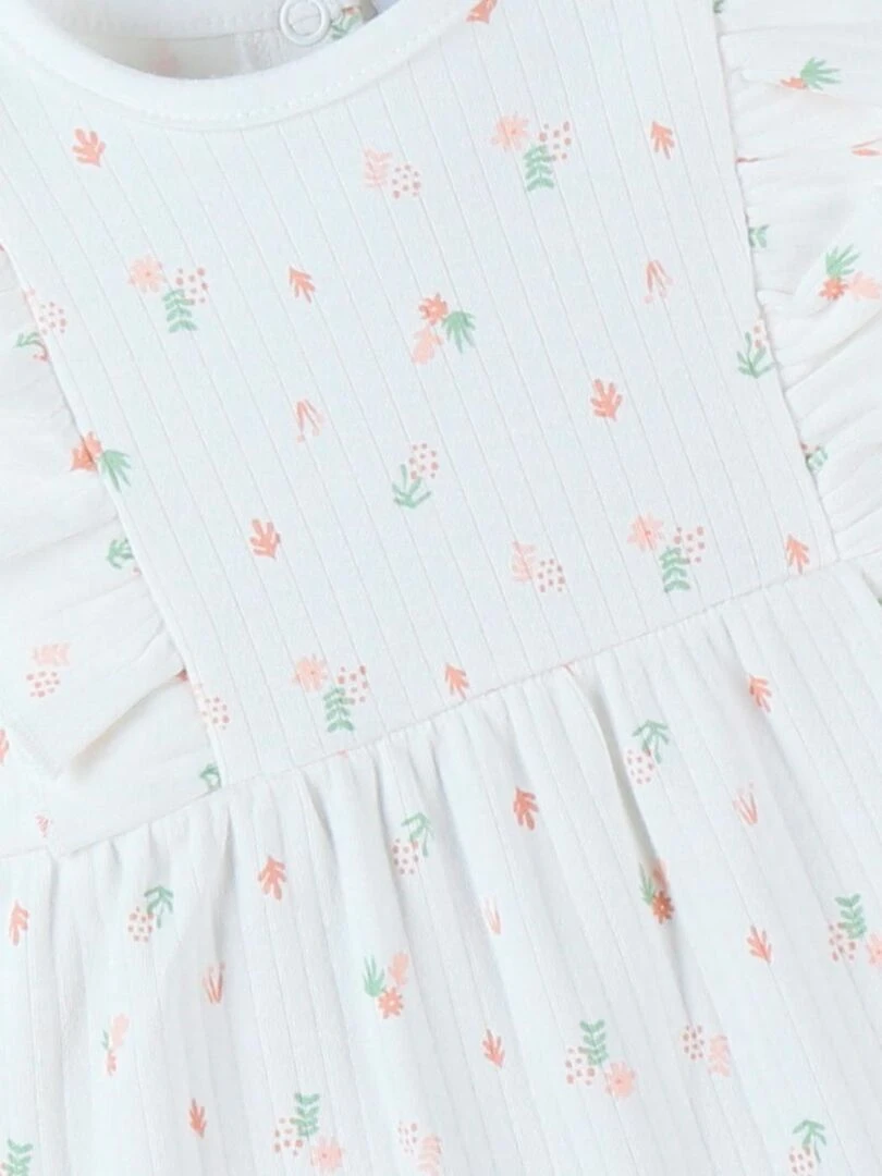 Combishort fleurie en jersey    Noukie's   Rose