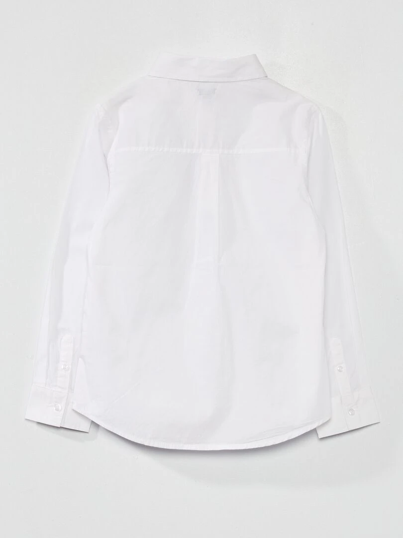Chemise en popeline blanc