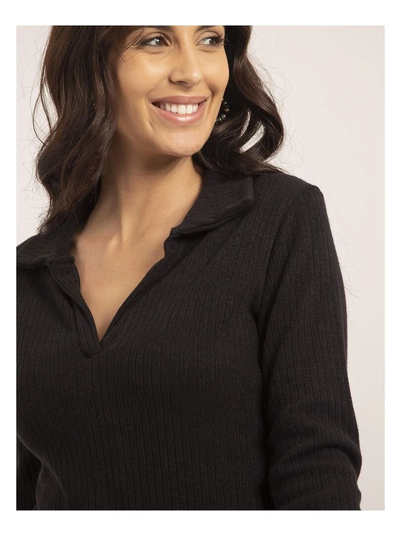 Pull fin KALEDA   Noir