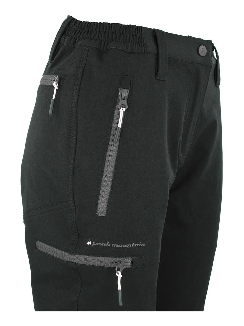 Pantalon de randonnée femme ABOR   PEAK MOUNTAIN   Noir Noir