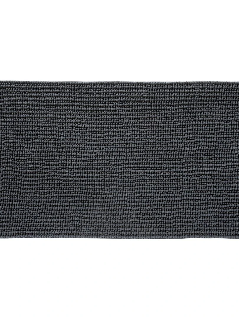 Guy Levasseur Tapis de bain en polyester uni gris anthracite