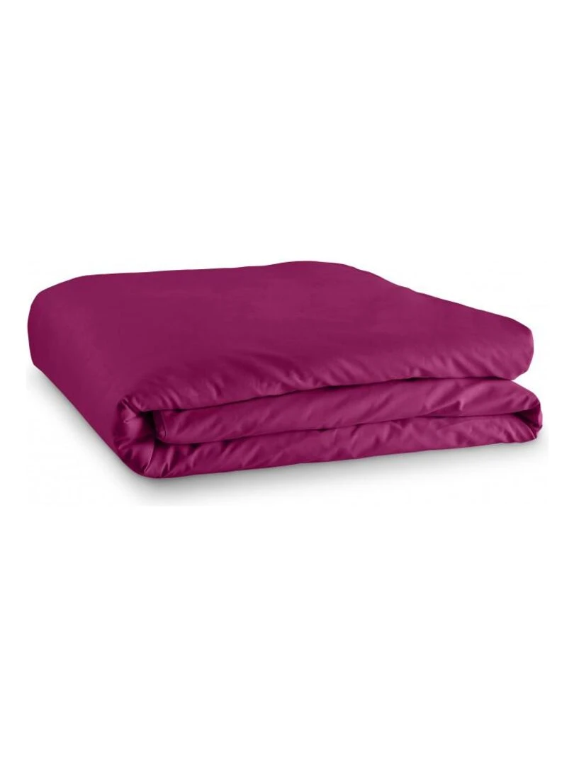 Housse De Couette Fushia 260 X 240 Cm / 100% Coton / 57 Fils/cm² Pour Lit 2 Places "king Size"   Rose fushia