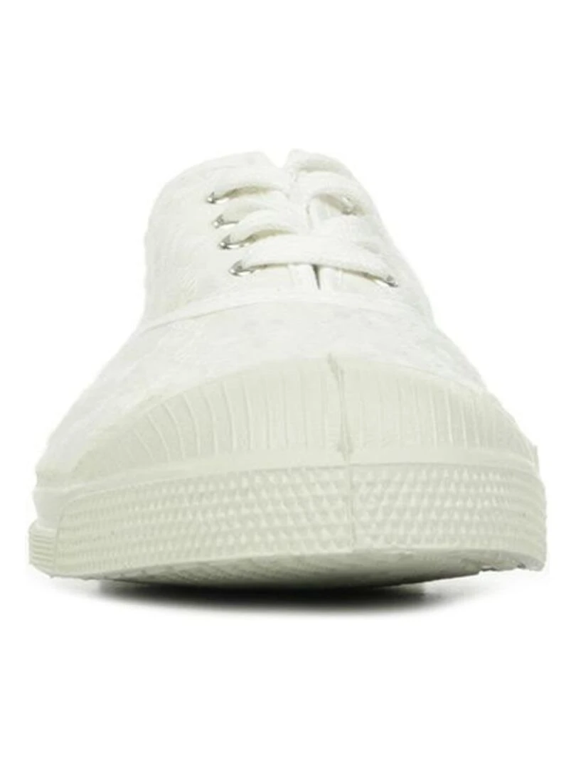 Tennis à Lacets Bensimon Broderie Anglaise   Beige