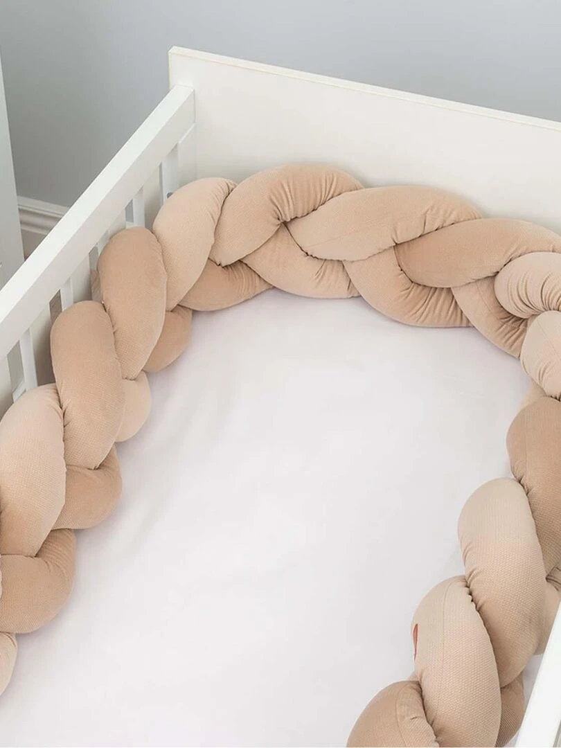 Tresse de lit bébé universelle   VELVET   Marron cappuccino