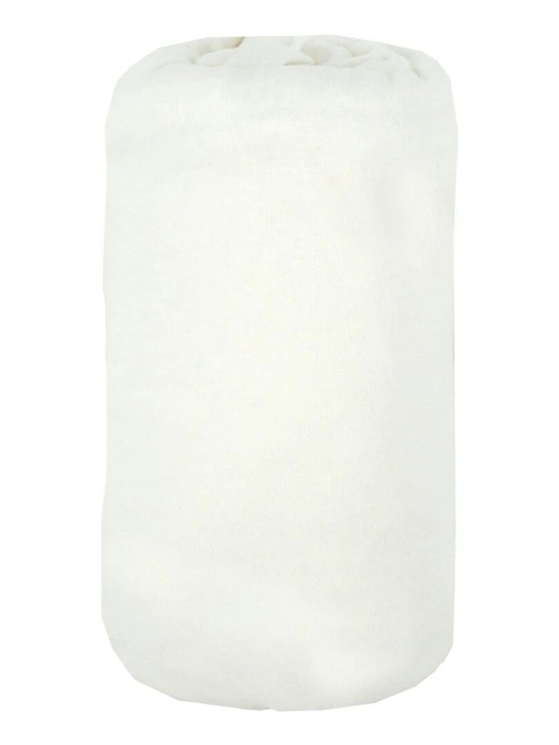 Drap housse bébé 70x140 cm   Blanc