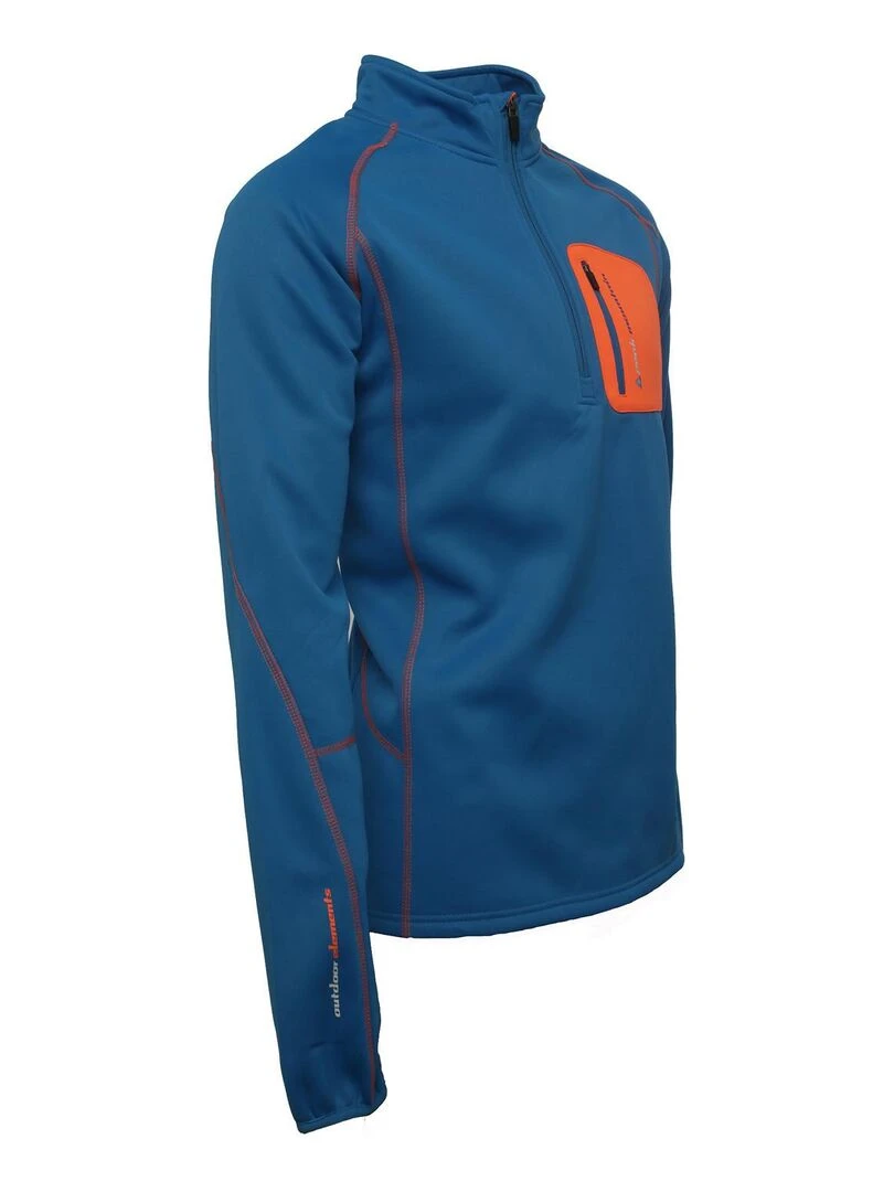 Sweat polaire homme CERUNO   PEAK MOUNTAIN   Bleu