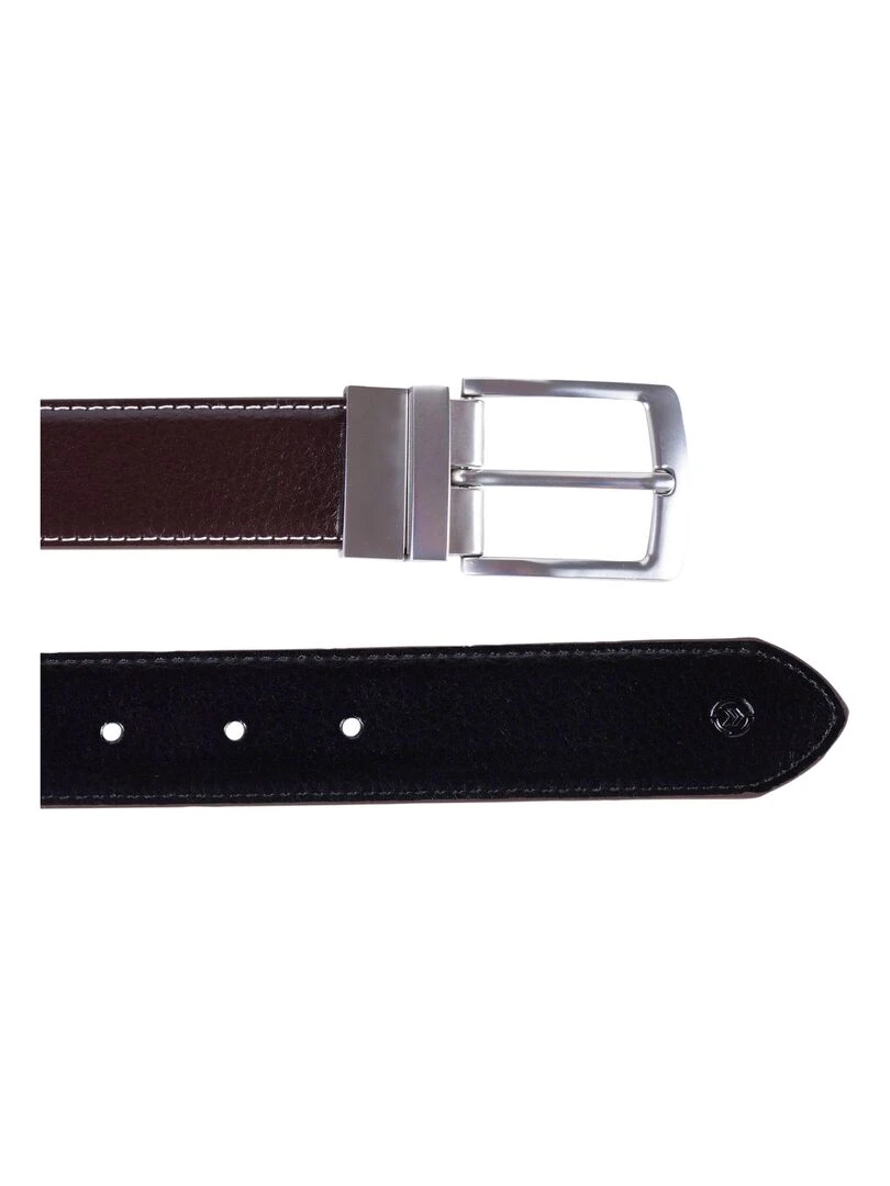 Ceinture 2 en 1 réversible Marron/Noir Noir Marron Noir