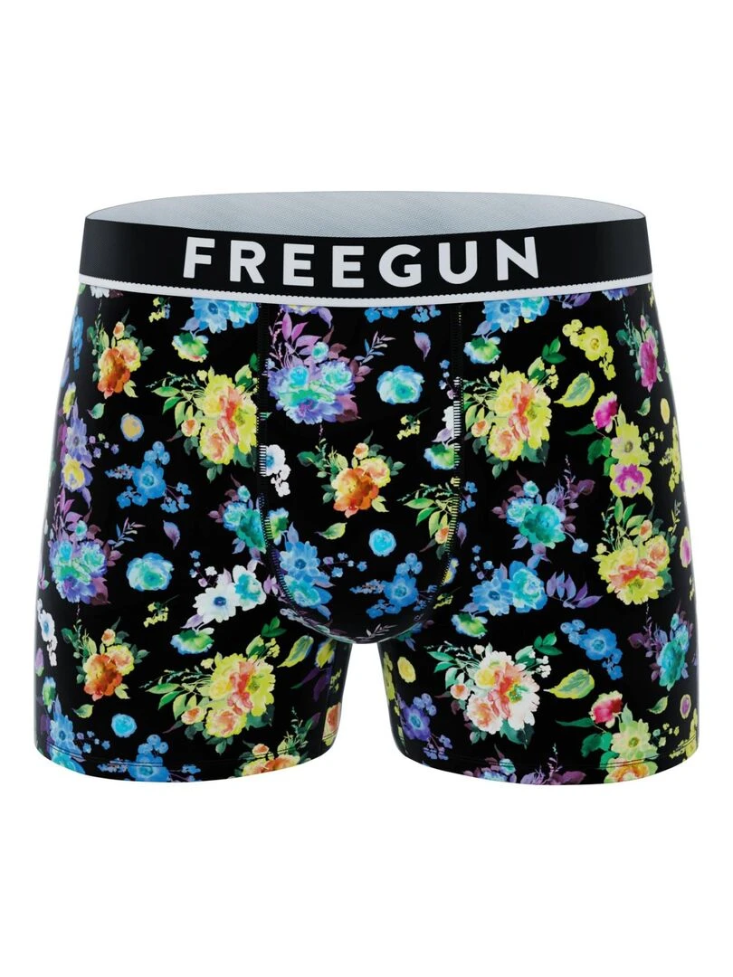 Lot de 4 boxers homme en coton Signature Sergio Freegun   Bleu