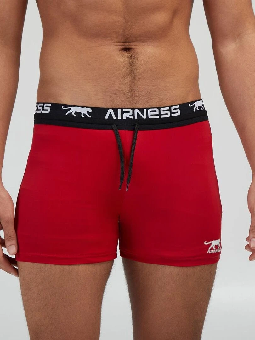 SHORT DE BAIN HARVEY Airness Rouge