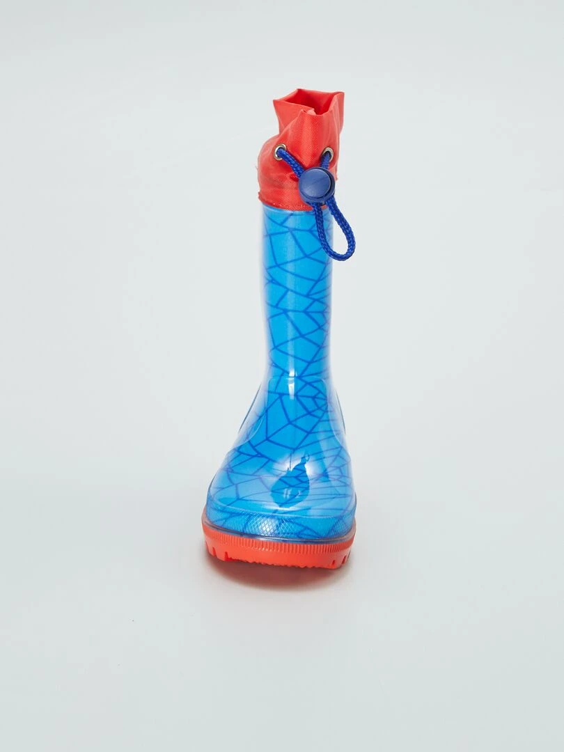 Bottes de pluie 'Spider man'   bleu
