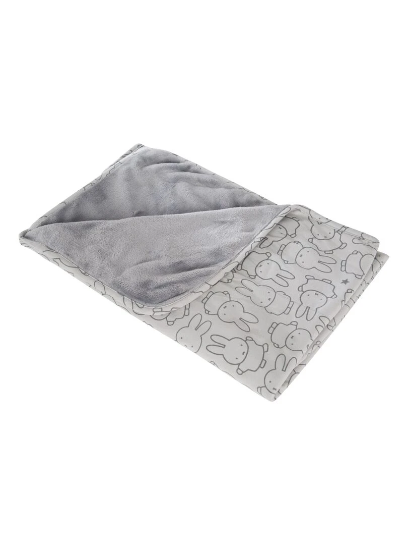 ROBA Couverture de Bébé "miffy®" 80 x 80 cm Gris Gris