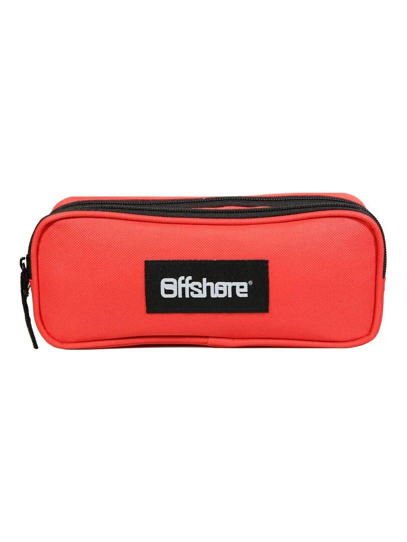 BAGTROTTER Trousse Scolaire 2 Compartiments Offshore Rouge Rouge