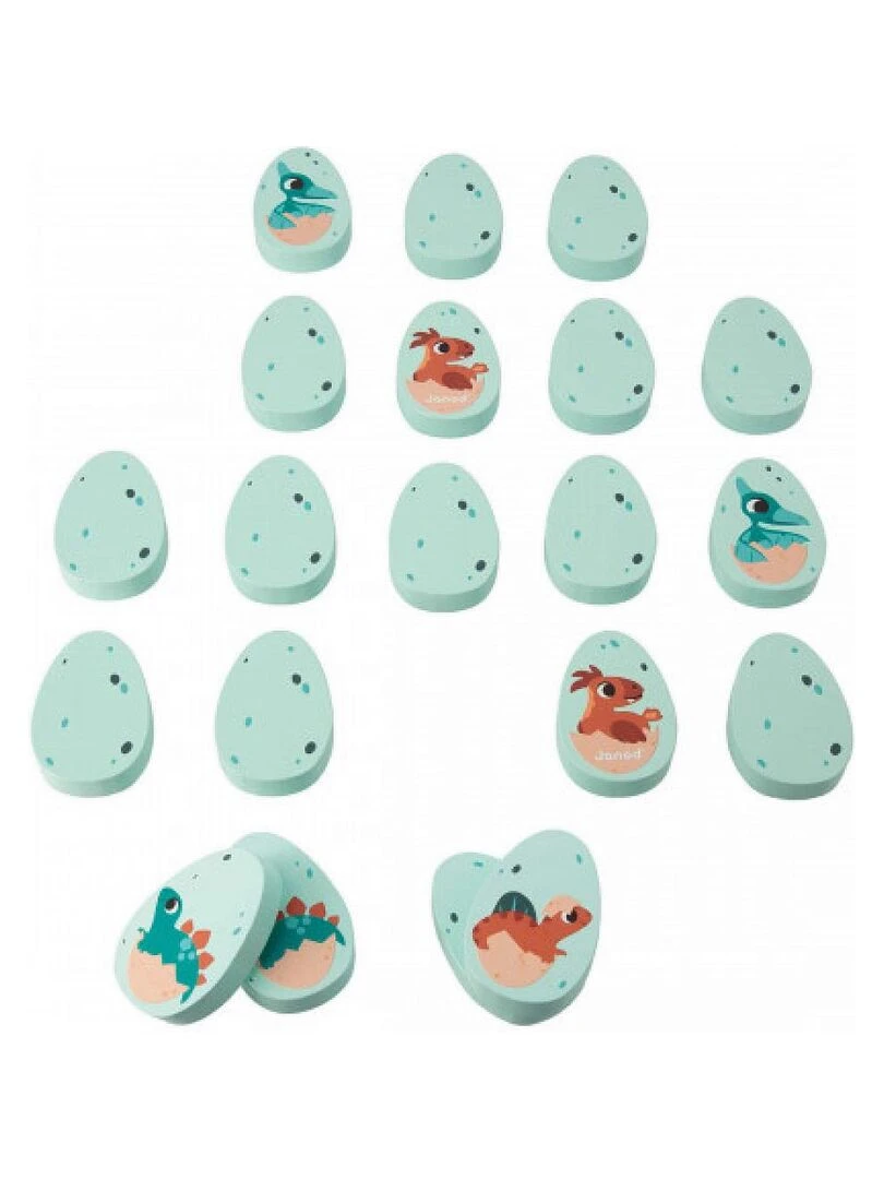 Memo Dino jeu en bois pour tout petit   N/A
