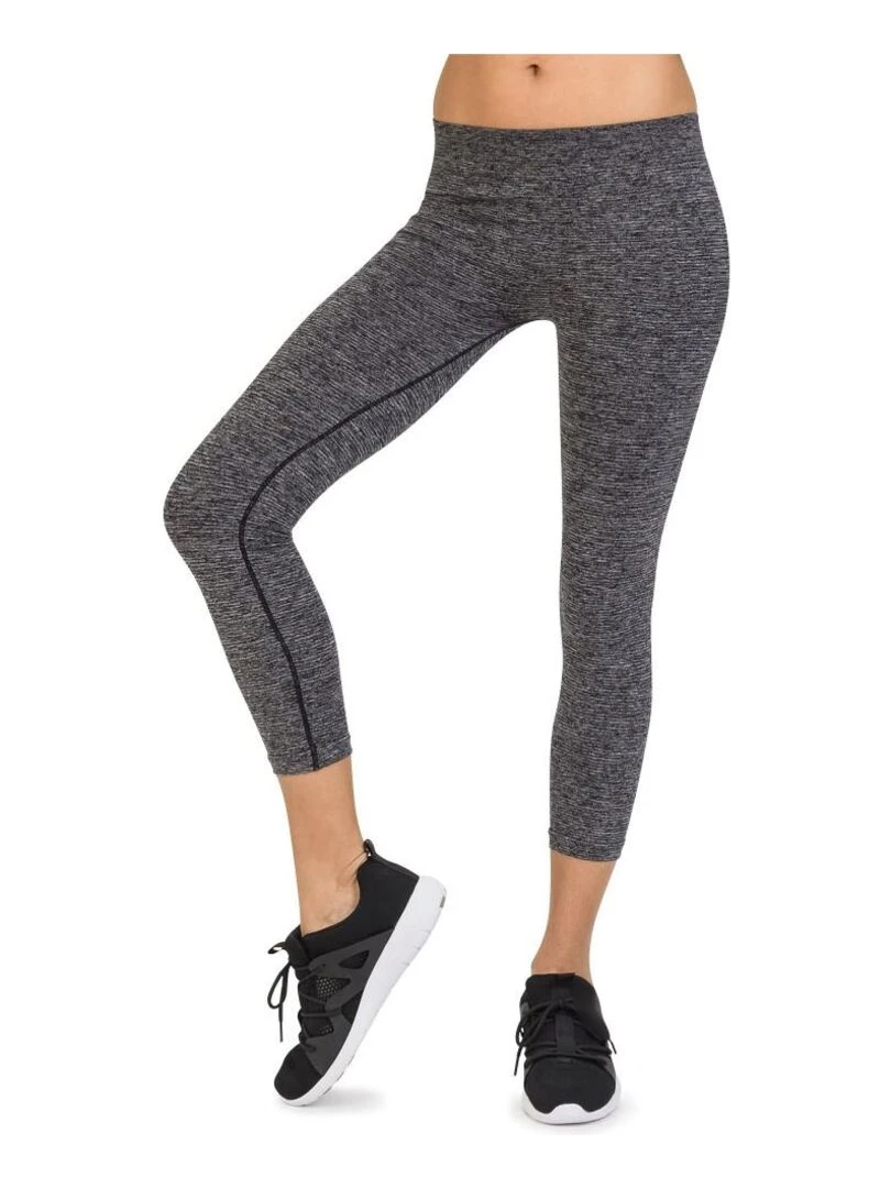 Leggings court minceur sport gris chiné Cellutex Gris clair