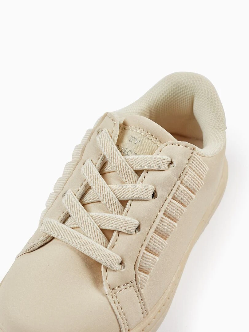 Baskets avec Volants pour Bébé Fille  ATLANTIC COMPANY   Beige clair