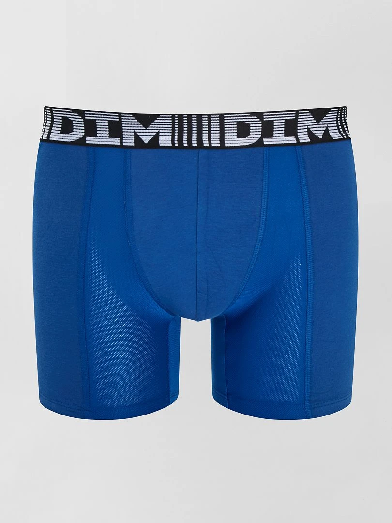 Lot de 2 boxers longs 3D Flex air 'DIM'   blanc/bleu