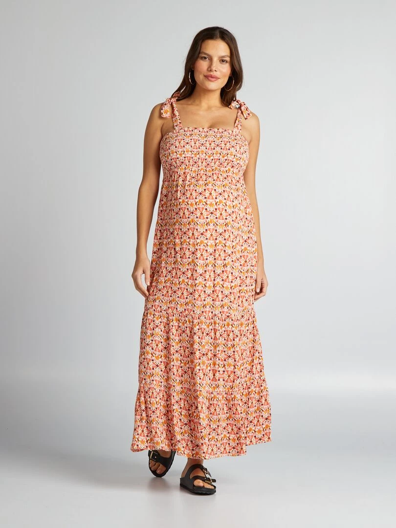 Robe grossesse à coupe longue   ROSE